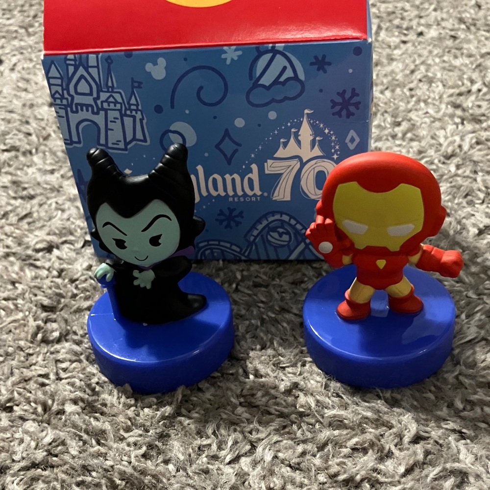 NEW McDonald’s Disneyland 70 2025 Collector’s Happy Meal Toy Maleficent Iron Man